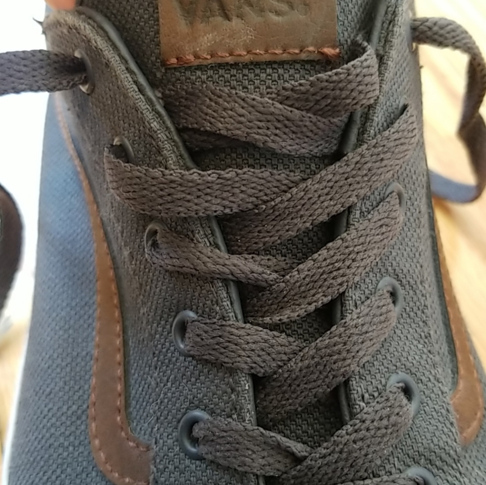 Dark Gray Vans, Size W8